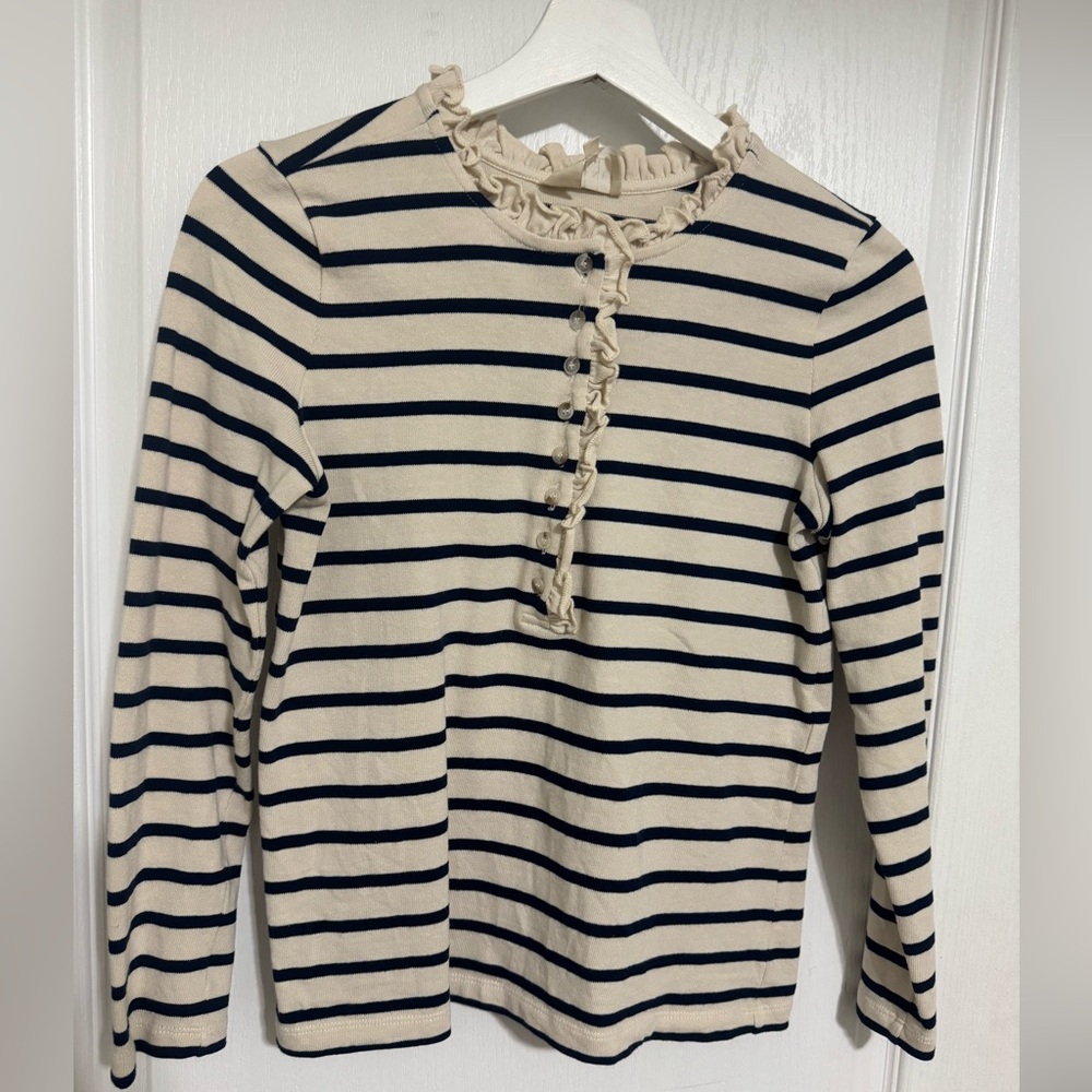 SEZANE Gael Mariniere size: XXS color: Natural/Navy